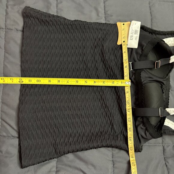 Lands' End Texture Square Neck Tankini Swimsuit Top - Size: Small Long - NWT - Picture 9 of 9